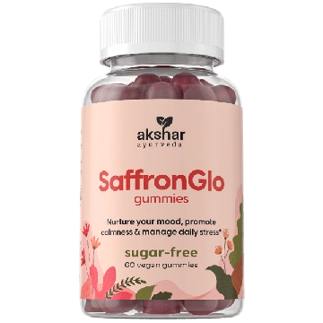 SaffronGlo™ Sugar-Free Saffron Gummies Clinically Studied Saffron Support for Mood Balance & Daily Calm
