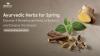 Ayurvedic Herbs for Spring 